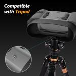  ACPOTEL Night Vision Binoculars with 3" Screen - Day & Night Vision Goggles for Adults, 1-8x Zoom, 1280P Photos & 40Hz Videos, 32GB Memory Card, Rechargeable Lithium Battery, Perfect for Hunting & Wildlife Observation