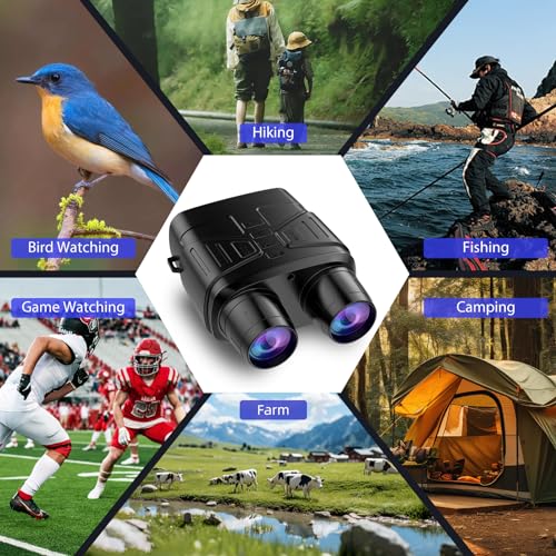  Nightfox 4K Night Vision Binoculars - High-Definition Night Vision Goggles with 3" HD Screen, Photo & Video Recording, and 32GB Memory Card