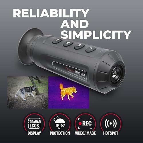 AGM Global Vision thermal monocular Taipan TM10-256 Thermal Imaging Monocular for hunting 256x192 (25 Hz) 