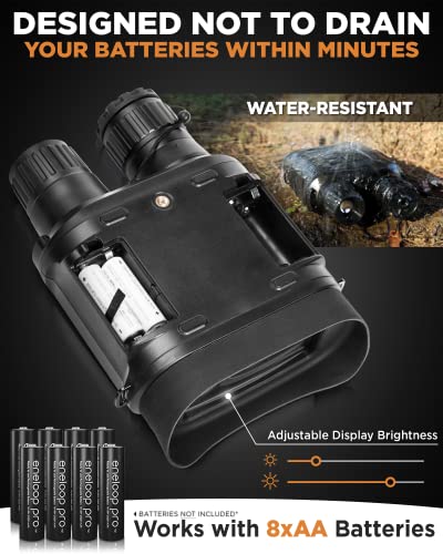 Creative XP Pro Night Vision Binoculars - Digital Infrared, 4" HD Screen, 2X Zoom - Ideal for Hunting, Security, and Outdoor Adventures