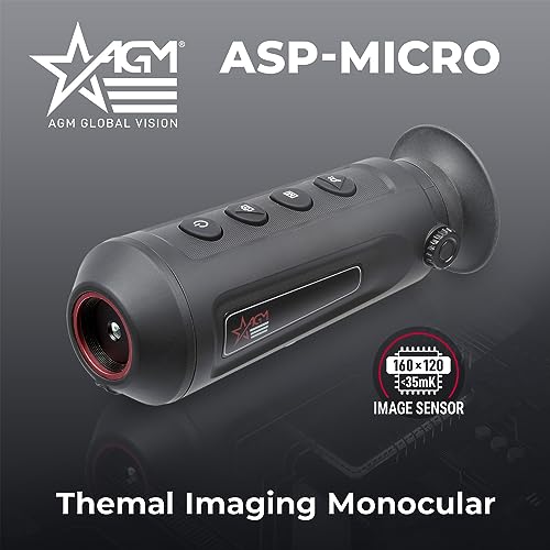AGM Global Vision Asp-Micro TM160 Thermal Imaging Monocular - Compact & Powerful Heat Vision for Hunting, Observation, and More