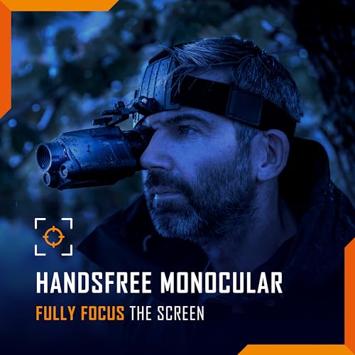 Nightfox Prowl Night Vision Goggles | HD Recording, 32GB | 1x Magnification, Head Mounted, 54° Wide FOV | Dual IR 850 940nm | Airsoft Night Vision Monocular