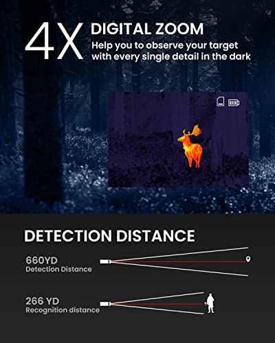MiLESEEY Thermal Monocular T-Recon Hunter, 256x192 (25 Hz) TNV10 Aircraft Mg-Al Alloy Thermal Monocular for Hunting Handheld Thermal Imaging