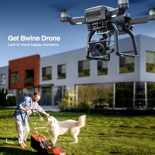 Bwine F7GPS Drone with 4K Camera for Adults, 3-Axis Gimbal, Night Vision, 10000FT Transmission Range, FAA compliance, 50Mins Flight Time with 2 Batteries, GPS Auto Return+Follow Me+Beginner Mode