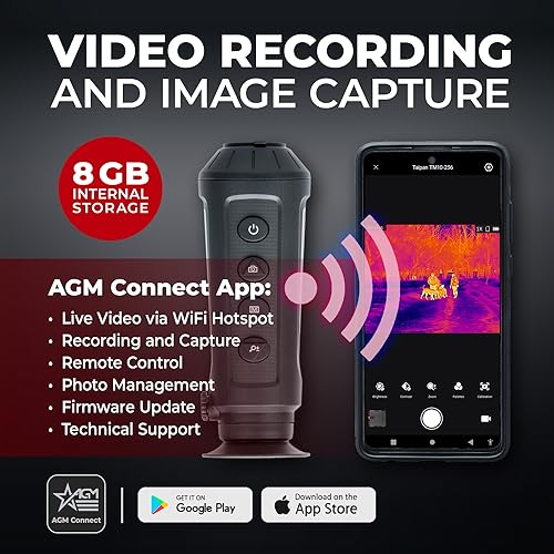 AGM Global Vision thermal monocular Taipan TM10-256 Thermal Imaging Monocular for hunting 256x192 (25 Hz) 