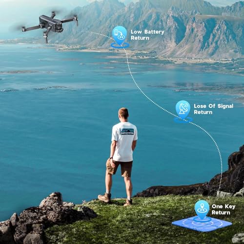 Ruko F11GIM2 4B Drones with Camera for Adults 4k,FAA Remote ID Comply,2-Axis Gimbal + Eis, 112mins Fly Time 4 Batteries, 9800ft Long Range, gps