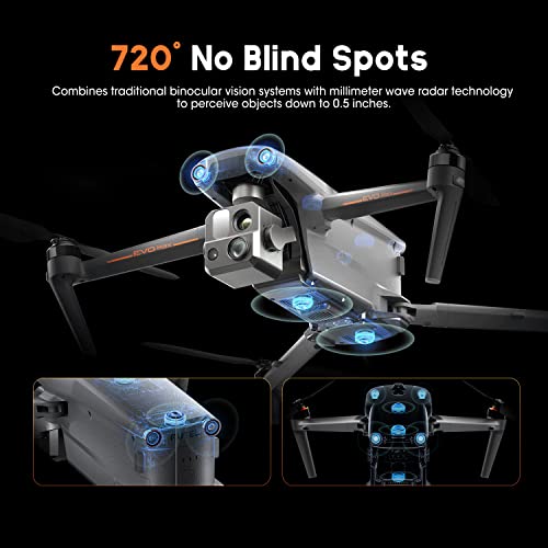 Autel Robotics EVO MAX 4T, Visiable/Zoom/Thermal/L-aser 4 Cameras in One Drone, 50MP&1/1.28" CMOS 8K Camera, 1-160x Super Zoom, 640×512 Thermal Resolution, 16.4–3737 ft L-aser Range, A-Mesh 1.0, 720° No Blind Spot, 42 Min, SkyLink 3.0 for 20KM Transmission