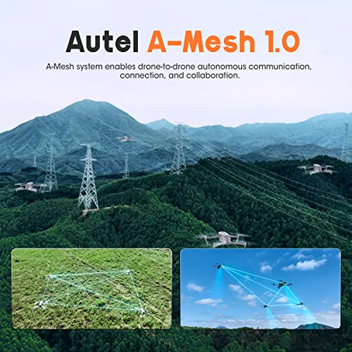 Autel Robotics EVO MAX 4T, Visiable/Zoom/Thermal/L-aser 4 Cameras in One Drone, 50MP&1/1.28" CMOS 8K Camera, 1-160x Super Zoom, 640×512 Thermal Resolution, 16.4–3737 ft L-aser Range, A-Mesh 1.0, 720° No Blind Spot, 42 Min, SkyLink 3.0 for 20KM Transmission