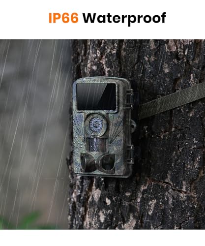 Dargahou Trail Camera - 4K 48MP Game Camera with Night Vision, 0.05s Trigger Motion Activated Hunting Camera, IP66 Waterproof, 130 Wide-Angle with 46pcs No Glow Infrared Leds for Outdoor Wildlife