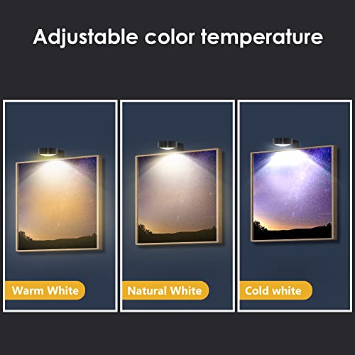 3-Pack Battery Operated LED Picture Lights with Remote