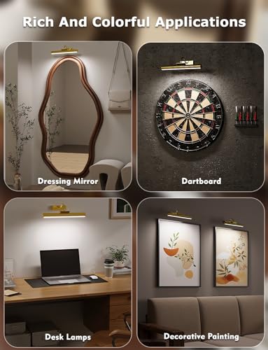 Skairipa Wireless Picture Light 2 Pack, 3 Color Modes
