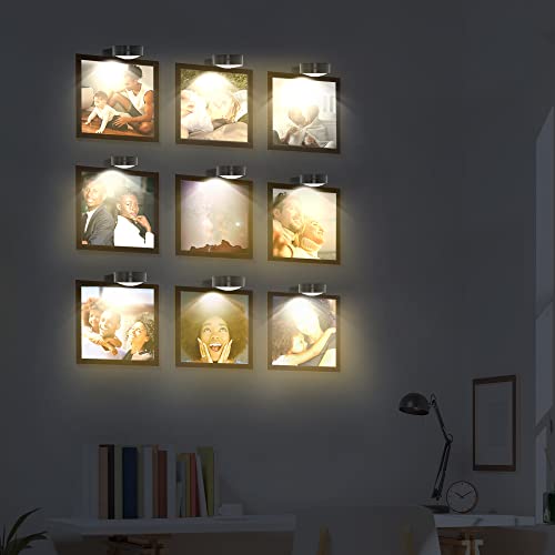 3-Pack Battery Operated LED Picture Lights with Remote