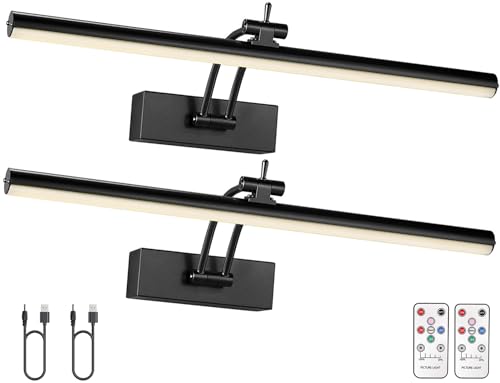Yuichoy 2 Pack Battery Operated Picture Lights