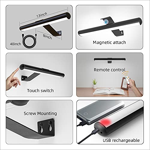 Wireless LED Picture Light with Remote, Rechargeable, 300Lumens