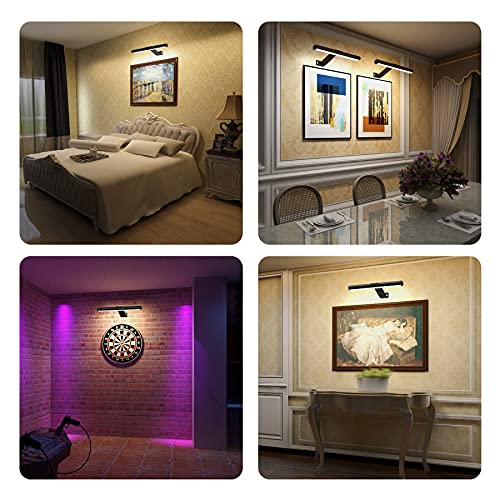 Wireless LED Picture Light with Remote, Rechargeable, 300Lumens