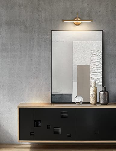 Modern Brass Picture Lights for Artwork Display, LED Swing Arm
