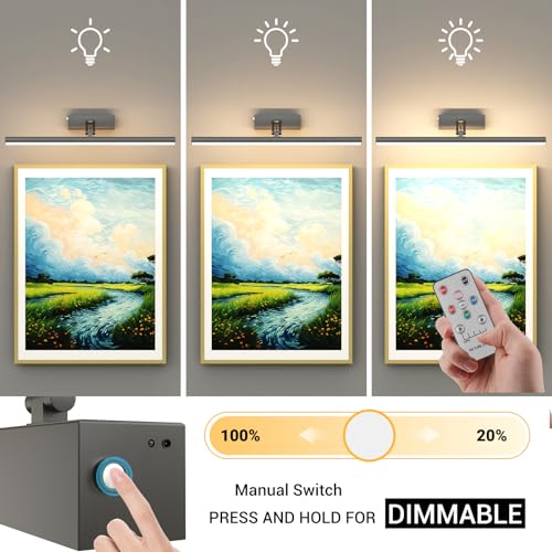 Mocalido 2 Pack Wall Picture Lights, Wireless LED