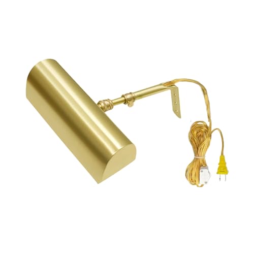 Plug-in Picture Light Gallery Lighting, Brushed Satin Brass