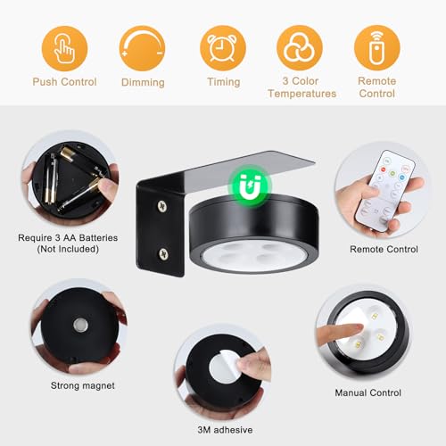 KELUOLY 4-Pack Remote Controlled Picture Frame Lights