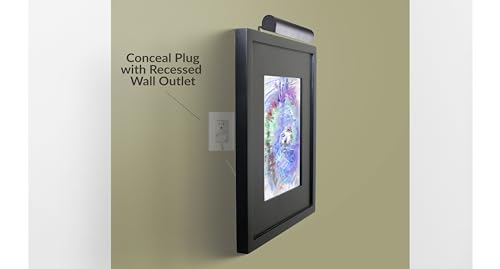 Plug-in Picture Light Gallery Lighting, Brushed Satin Brass
