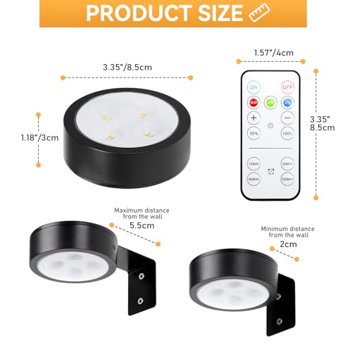 KELUOLY 4-Pack Remote Controlled Picture Frame Lights