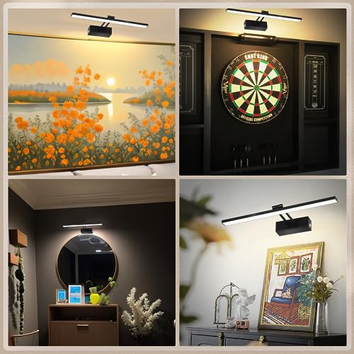 YQNLIFA Picture Light, Battery Operated 16” Art Light