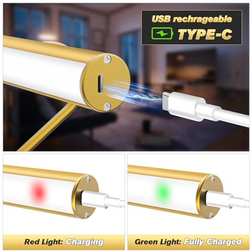 Gold Wireless Picture Light with Remote Control, Timer