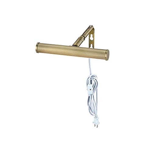 Adjustable LED Picture Light, Antique Brass Finish, 7