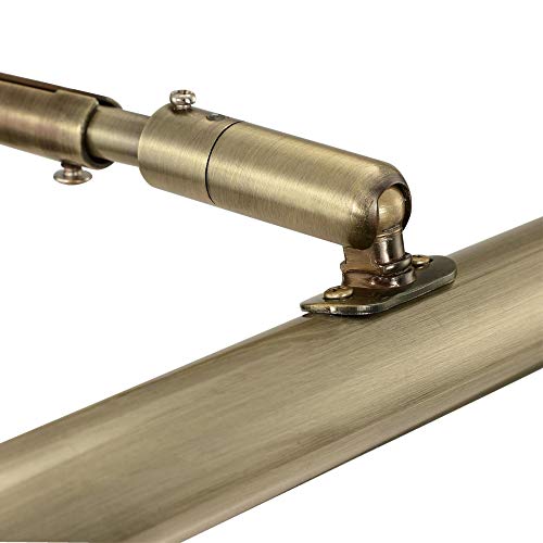 Adjustable LED Picture Light, Antique Brass Finish, 7