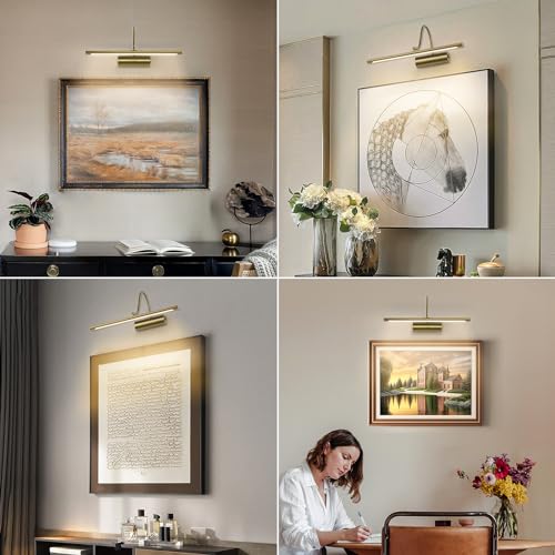 Golden Wireless Picture Light with Remote Control