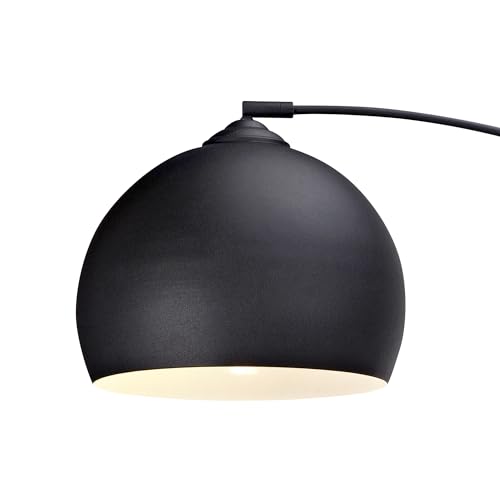 Teamson Home Arquer 66.93" Arc Floor Lamp with Black Marble Base