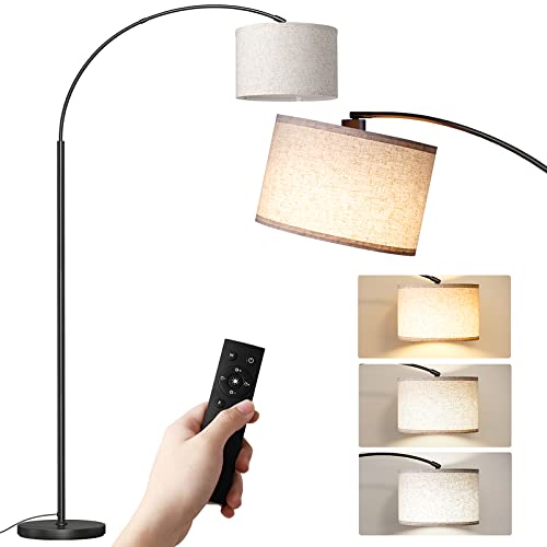 SUNMORY Modern Arc Floor Lamp with Remote Control