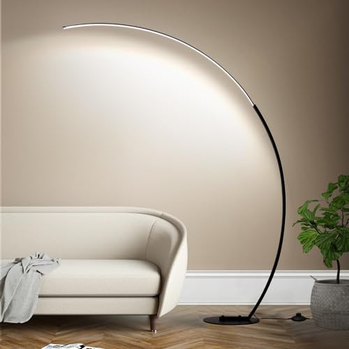 Bright LED Floor Lamp with Remote, Adjustable Color