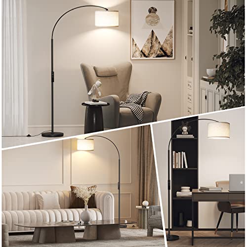 SUNMORY Modern Arc Floor Lamp with Remote Control