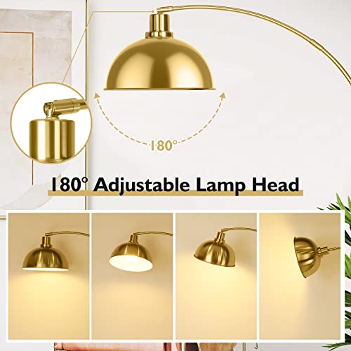 Modern Tall Arc Floor Lamp with Remote Control