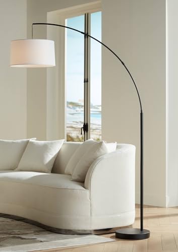 Cora Modern Arc Floor Lamp 72" Tall Black