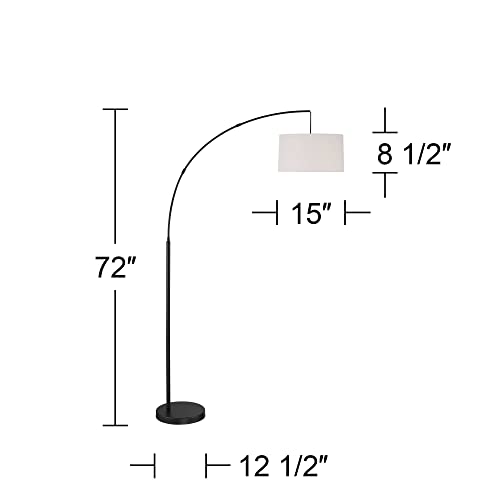 Cora Modern Arc Floor Lamp 72" Tall Black
