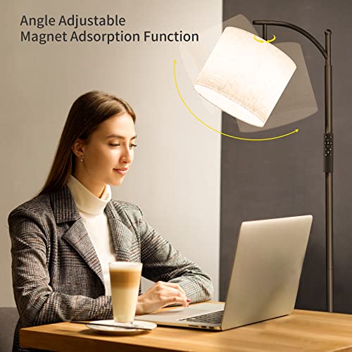 Modern Arc Floor Lamp with Remote Control and Dimmable Bulb