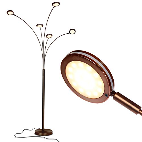 Orion Arc Floor Lamp with Adjustable Arms - Bronze