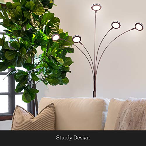 Orion Arc Floor Lamp with Adjustable Arms - Bronze