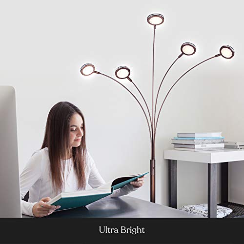 Orion Arc Floor Lamp with Adjustable Arms - Bronze