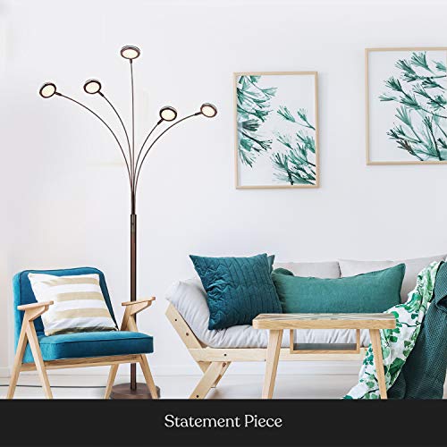 Orion Arc Floor Lamp with Adjustable Arms - Bronze