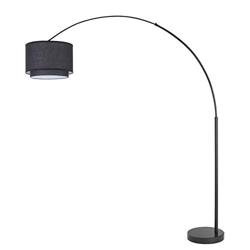 Modern 81" Arc Tall Drum Shade Large Floor Lamp