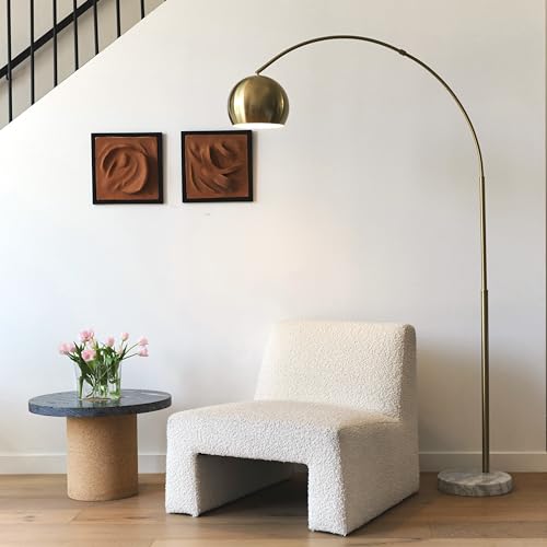 Brightech Olivia Floor Arc Lamp with LED Bulbs