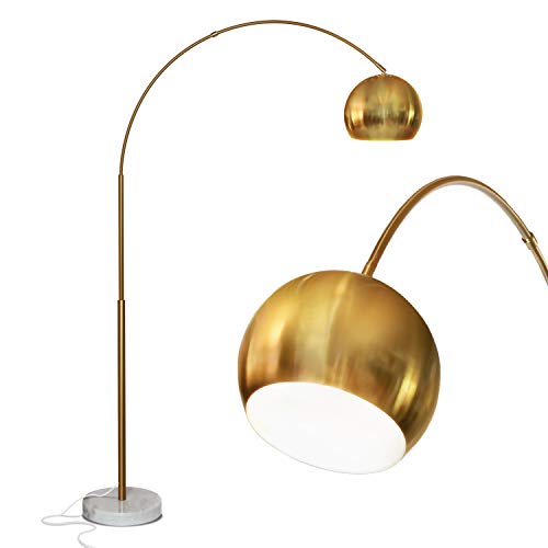 Brightech Olivia Floor Arc Lamp with LED Bulbs