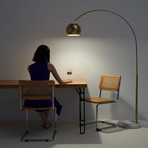 Brightech Olivia Floor Arc Lamp with LED Bulbs