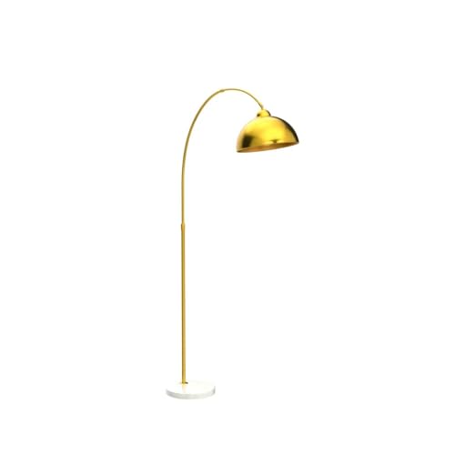 Gold 73" Arc Floor Lamp with Dome Shade