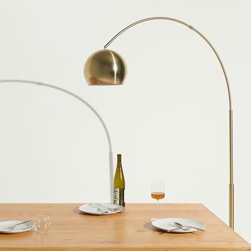 Brightech Olivia Floor Arc Lamp with LED Bulbs