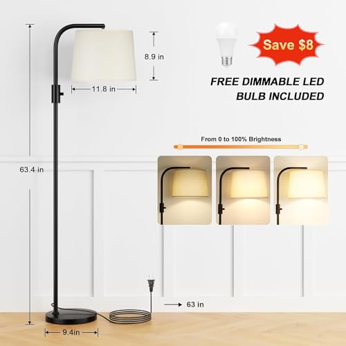 Adjustable Ambimall LED Floor Lamp - 9W Bulb