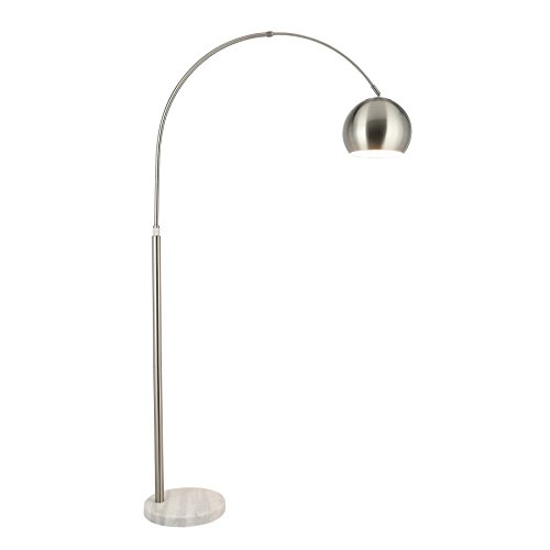 Adjustable Modern Arc Floor Lamp with Rotatable Hanging Shade